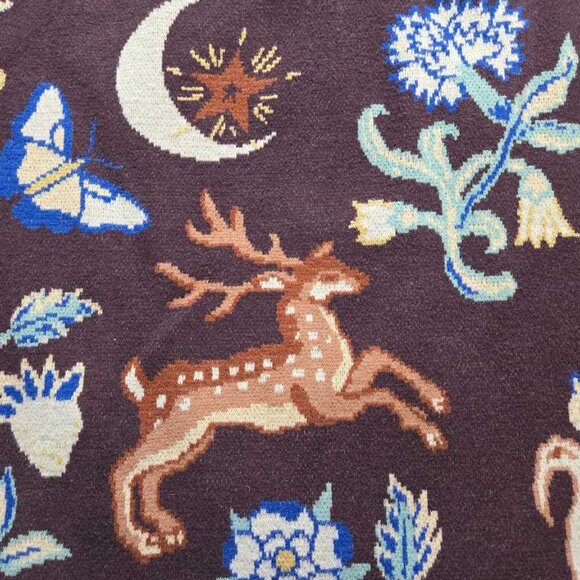 XL Anthropologie forest animal friends slim sweater knit skirt - Picture 6 of 11